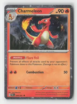 Charmeleon - (Cosmos Holo) Uncommon Cards & Products 008/091 LP Pokemon Card - Image 1