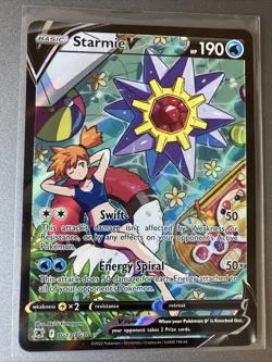Pokemon TCG Starmie v Holo Ultra Rare Card Astral Radiance TG13/TG30 - Image 1