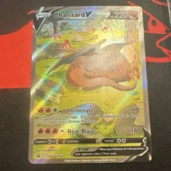 Pokemon Charizard V SWSH260 Sword & Shield Promo Holo Basic 220 HP English Card - Image 1