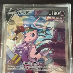 Mew V Alternate Full Art Ultra Rare Holo Pokemon Card Fusion Strike 251/264 - Image 2