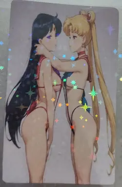 Sailor Moon Sailor Mars and Sailor Moon Waifu Card - Image 1
