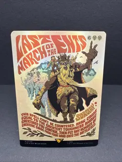 MTG Last March of the Ents #0739 Foil Borderless Poster Mythic UB: TLOTR (LTR) - Image 1