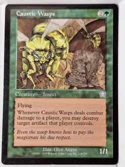 Caustic Wasps - Mercadian Masques - Magic the Gathering MTG Nice! - Image 1