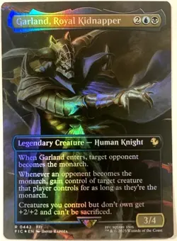 Garland, Royal Kidnapper - Foil - Borderless x1 - Commander: FINAL FANTASY - NM - Image 1