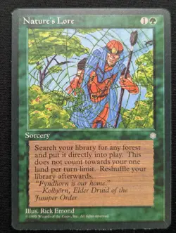 Nature's Lore - Ice Age - NM - MTG - Magic the Gathering - Green - Sorcery - Image 1