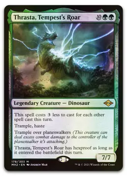 Thrasta, Tempest's Roar #178 (Foil) (NM) Modern Horizons 2 MH2 Magic MTG - Image 1