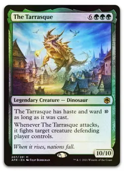 The Tarrasque #207 (Foil) (NM) Forgotten Realms AFR Magic MTG - Image 1