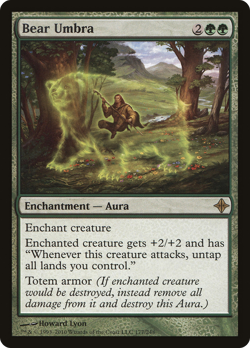 Bear Umbra #177 (MP) Rise of the Eldrazi ROE Magic MTG - Image 1