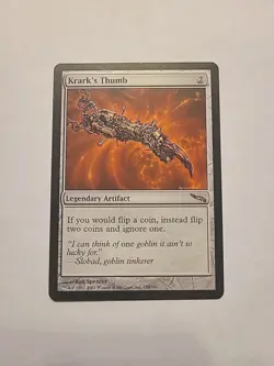 Krark's Thumb [Mirrodin] Magic the Gathering LP MTG - Image 1