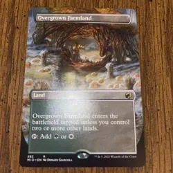 Overgrown Farmland (Borderless) Innistrad: Midnight Hunt Regular - Image 1