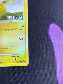 Pikachu [Platinum Stamped] 070/100 Burger King Reverse Holo - Pokemon LP/MP - Image 4