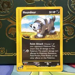 Houndour 87/147 Aquapolis E Series Vintage WOTC Common Pokemon Card Near Mint NM - Image 1
