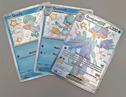 Shiny Quaxly Quaxwell Quaquaval ex SV:Black Star Promo Lot Pokemon - NM - Image 1