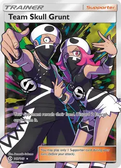 Pokemon TCG Team Skull Grunt (Full Art) Ultra Rare SM Base Set 149/149 - Image 1