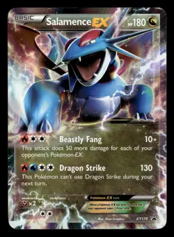 Salamence EX XY170 Ultra Rare Black Star Promo Pokemon Card - Image 1