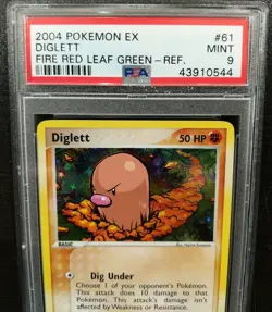 2004 Pokemon EX DIGLETT Fire Red Leaf Green #61 Refractor PSA-9 Mint 61/112 50HP - Image 2