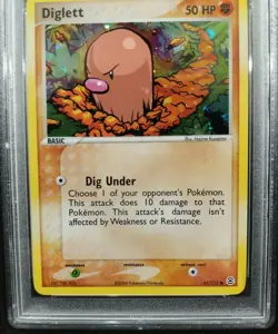 2004 Pokemon EX DIGLETT Fire Red Leaf Green #61 Refractor PSA-9 Mint 61/112 50HP - Image 3