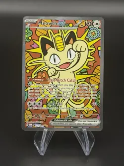 Meowth ex 121/088 ENGLISH Special Illustration Rare - Perfect Order SIR Pokemon - Image 1