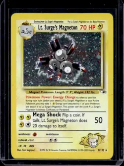 2000 Pokemon Gym Heroes Lt. Surge's Magneton #8/132 - Image 1