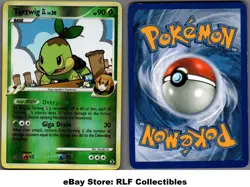 2009 Pokemon, Platinum Rising Rivals, #85/111 Turtwig, Reverse Holo Common - Image 1