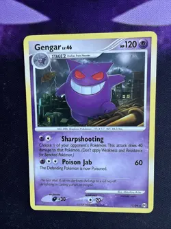 Pokemon TCG Gengar Lv. 46 17/99 Platinum Arceus Regular Rare Vintage 2009 NM/LP - Image 1