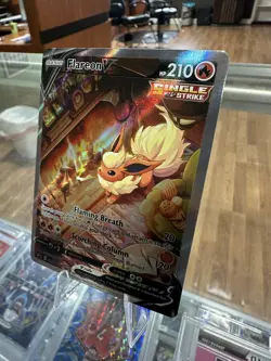 Pokemon Flareon V Promo Holo SWSH179 Sword & Shield 210 HP Single Strike - Image 5