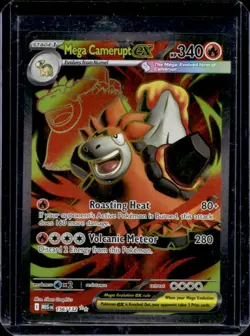 2025 Pokemon Mega Evolution Camerupt ex Ultra Rare #156/132 - Image 1