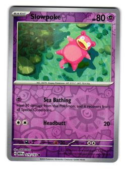 SLOWPOKE 079/165 REVERSE HOLO SCARLET AND VIOLET 151 POKEMON TCG - Image 1