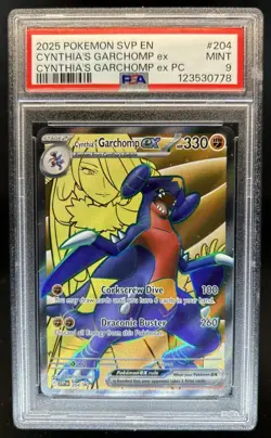 2023-25 Pokemon SV Black Star Promos - SVP EN Cynthia's Garchomp ex #204 PSA 9 - Image 1