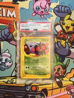 2001 Japanese Pokemon WEB Venonat PSA 10 Unlimited - Image 1