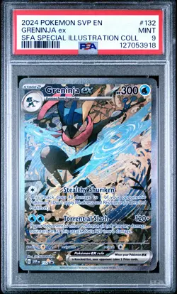 2024 POKEMON SVP EN-SV BLACK STAR PROMO #132 GRENINJA EX PSA 9 - Image 1