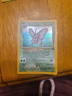 1999 Pokemon Jungle Venomoth #13/64 Holo Rare - NM (AI Graded 8 Appraisal) - Image 2