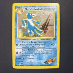 Misty's Golduck Pokemon Gym Challenge 12 Holo Moderately Played - Image 1