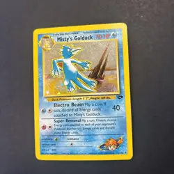 Misty's Golduck Pokemon Gym Challenge 12 Holo Moderately Played - Image 5