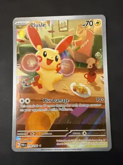 Pokemon TCG Plusle 193/182 Paradox Rift Holo Illustration Rare Near Mint (NM) - Image 1