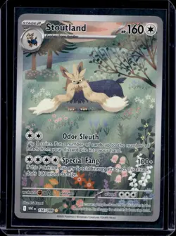 2025 Pokemon White Flare Stoutland Illustration Rare #156/086 - Image 1