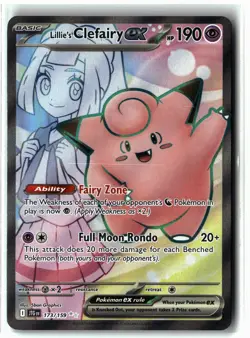 Lillie's Clefairy ex ⭐ 173/159 Holo Ultra Rare Journey Together 2025 Pokemon NM - Image 1