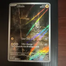 Pokemon Blitzle SV04 Paradox Rift Illustration Rare 195/182 Holo HP60 Wild Char… - Image 1