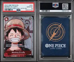 One Piece Monkey D Luffy P-001 25th Anniversary Promo PSA 10 English - Image 3