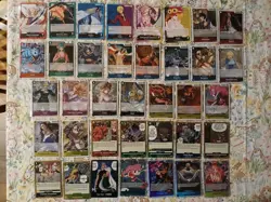 One Piece TCG English Lot ×37 OP12 Leaders, Foils, SR (No Duplicates) - Image 1