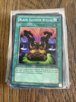 Black Illusion Ritual SDP-038 Yugioh Card 1st Edition LP - Image 1