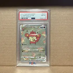 2023 Pokemon TCG Crown Zenith - Simisear VSTAR GG37 Full Art (PSA 9) - Image 1