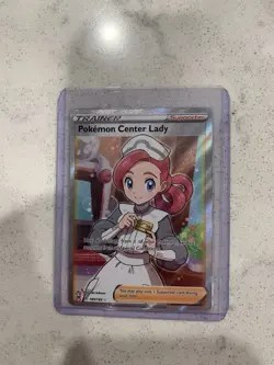Pokemon TCG Pokemon Center Lady Full Art Rare 185/185 2020 NM/Mint Condition - Image 1