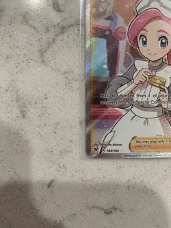 Pokemon TCG Pokemon Center Lady Full Art Rare 185/185 2020 NM/Mint Condition - Image 3