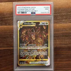 Pokemon Giratina VSTAR Secret Rare GG69/GG70 Crown Zenith Holo Full Art PSA 9 - Image 1
