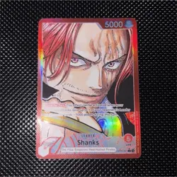 Shanks (Parallel) OP09-001 LEADER One Piece TCG Emperors in the New World NM - Image 1
