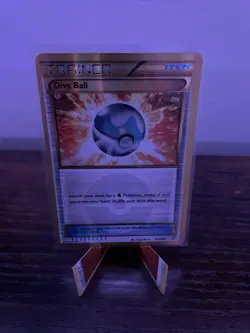 Pokemon TCG Dive Ball Primal Clash Holo Card 161/160 Secret Rare LP - Image 1