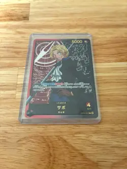 Sabo L OP05-001 EB02 GOLD FONT Parallel Anime 25th co One Piece - Image 1