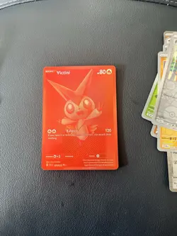 Pokemon TCG Black Bolt White Flare Red Victini Card 171/086-ENGLISH - Image 1