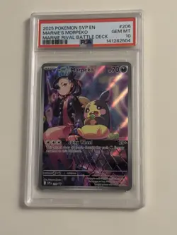 Psa 10 Marnie’s Morpeko 206 Sv: Scarlet & Violet Promo Cards Holo - Image 1